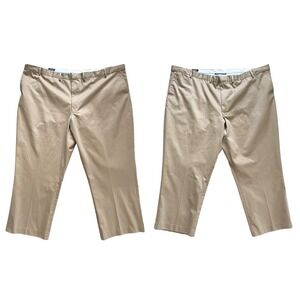 Lands' End Mens Khaki Traditional Fit Classic Mens Dress Pants Size 54 Tall (2)